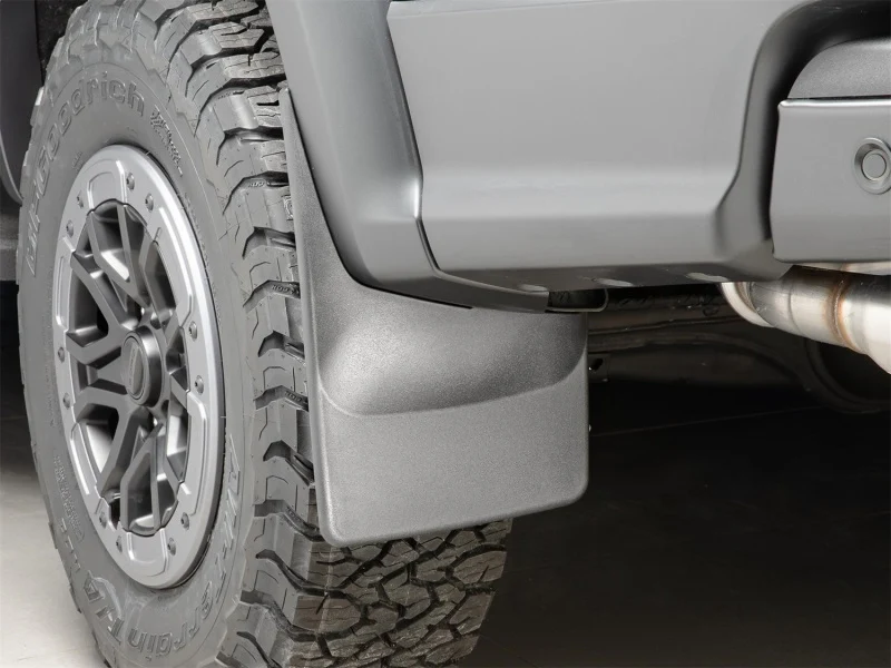 WeatherTech 24-25 Ford Ranger Raptor Supercrew Rear No Drill MudFlaps - Black - Image 2
