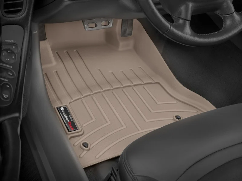 WeatherTech 97-04 Chevrolet Corvette C5 Coupe/Convertible Front FloorLiner - Tan - Image 12