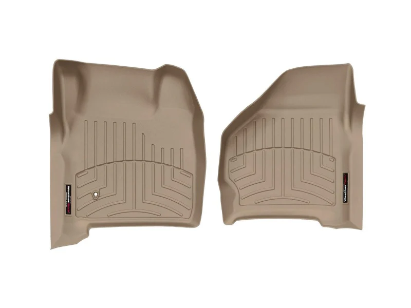 WeatherTech 99-07 Ford F250 Super Duty Crew Front FloorLiner - Tan - Image 2
