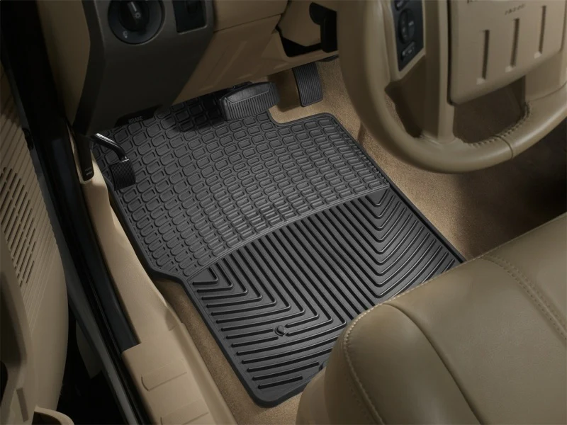 WeatherTech 99-07 Ford F250 Super Duty Crew Front Rubber Mats - Black - Image 5