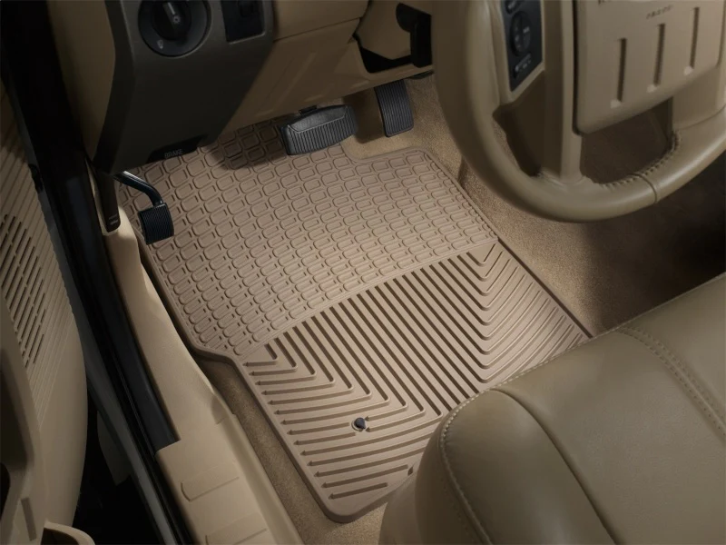 WeatherTech 99-07 Ford F250 Super Duty Crew Front Rubber Mats - Tan - Image 5