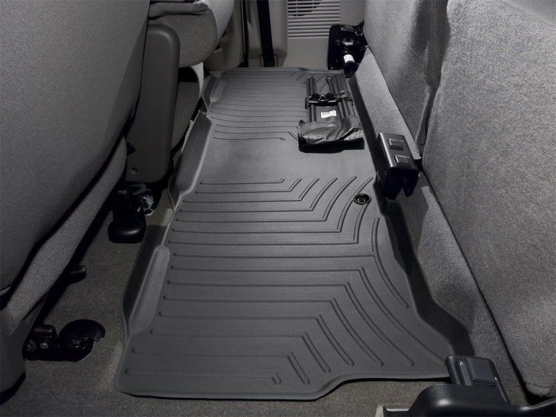 WeatherTech 99-10 Ford F250 Super Duty Super Cab Rear FloorLiner - Black - Image 5
