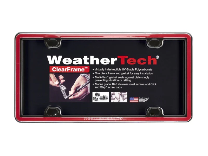 WeatherTech ClearFrame Kit - Red - Image 3