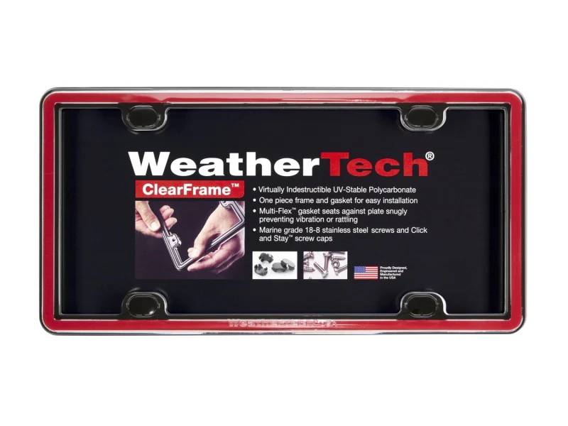 WeatherTech ClearFrame Kit - Red - Image 5