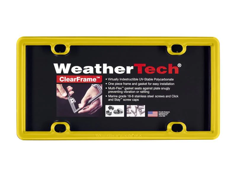 WeatherTech ClearFrame - Yellow - Image 4