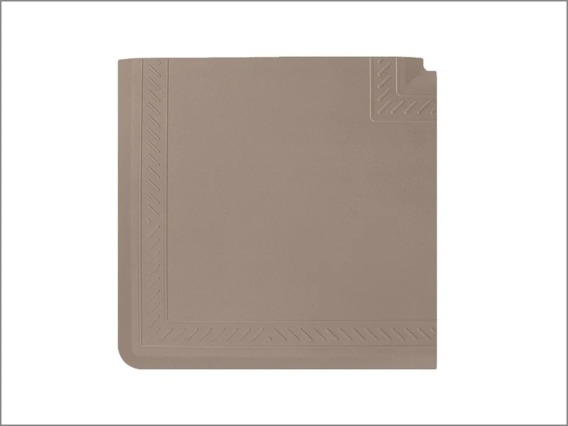 WeatherTech Comfort Mat Connect Corner Mat 25 x 25in. Bordered - Tan