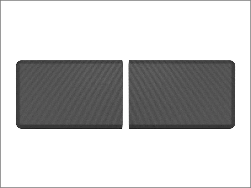 WeatherTech Comfort Mat Connect End Mats 24 x 36in. (2 Qty) Carbon Fiber - Black