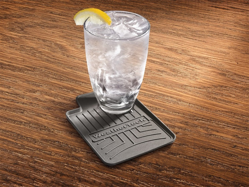 WeatherTech Drink Coasters 4in. Square - Grey (4pc Set) - Image 2