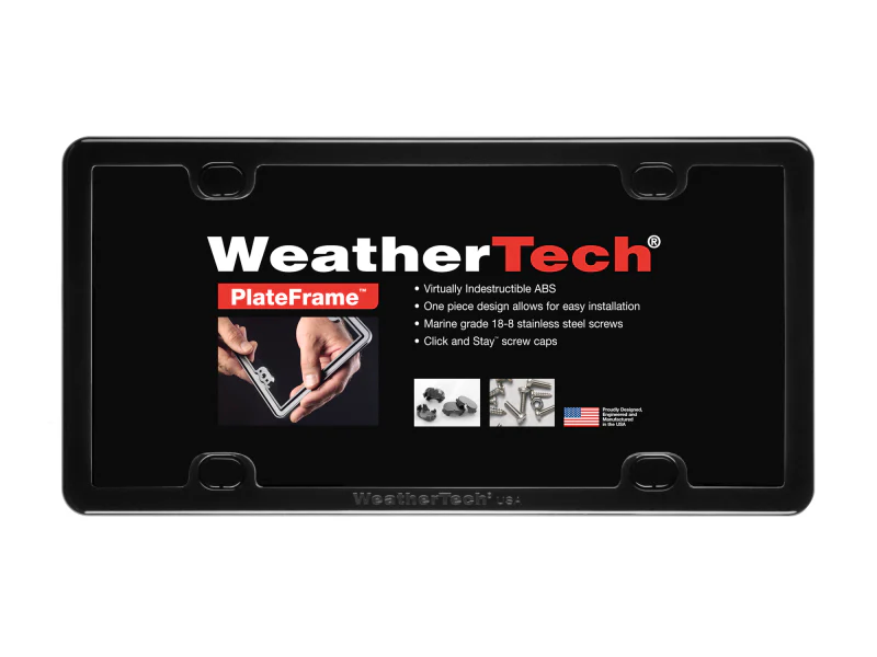 WeatherTech License Plate Frame Kit - Black - Image 5