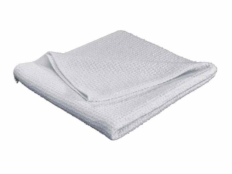 WeatherTech Microfiber Waffle Weave Drying Towel - White - Image 4