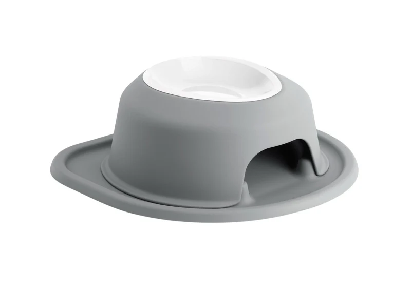 WeatherTech Pet Feeding System Single High 16oz 4in. Poly Bowl - Dark Grey