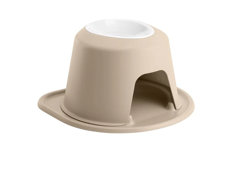WeatherTech Pet Feeding System Single High 32oz 8in. Poly Bowl - Tan