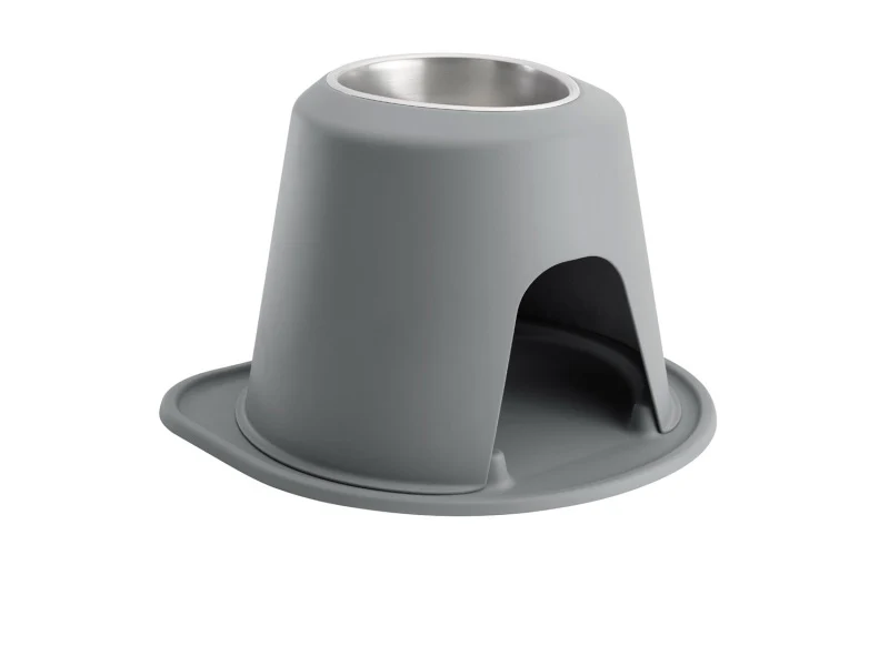 WeatherTech Pet Feeding System Single High 64oz 12in. Stainless Bowl - Dark Grey