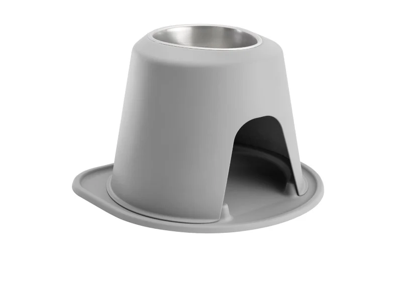 WeatherTech Pet Feeding System Single High 64oz 12in. Stainless Bowl - Light Grey