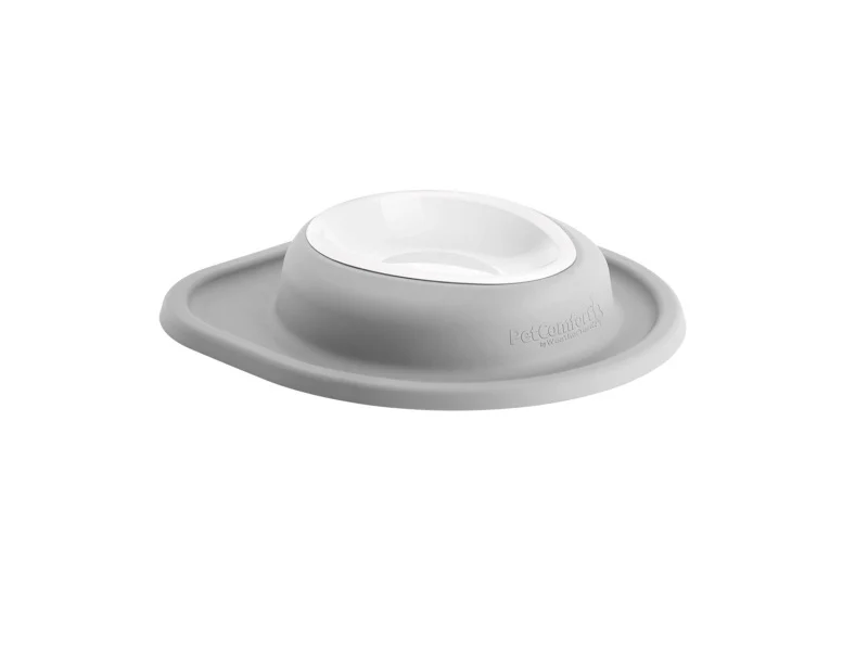 WeatherTech Pet Feeding System Single Low 16oz 2in. Poly Bowl - Light Grey