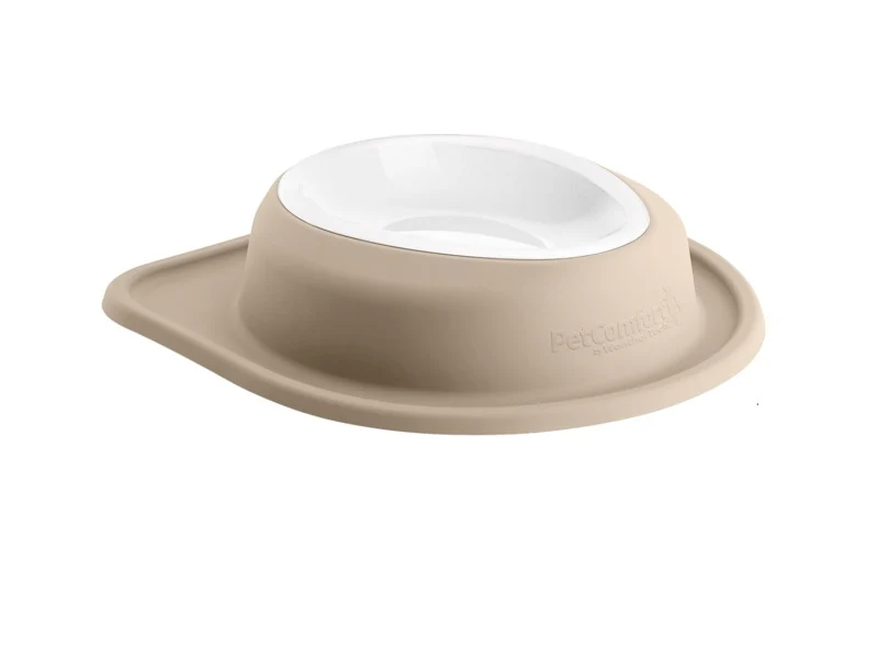WeatherTech Pet Feeding System Single Low 64oz 3in. Poly Bowl - Tan