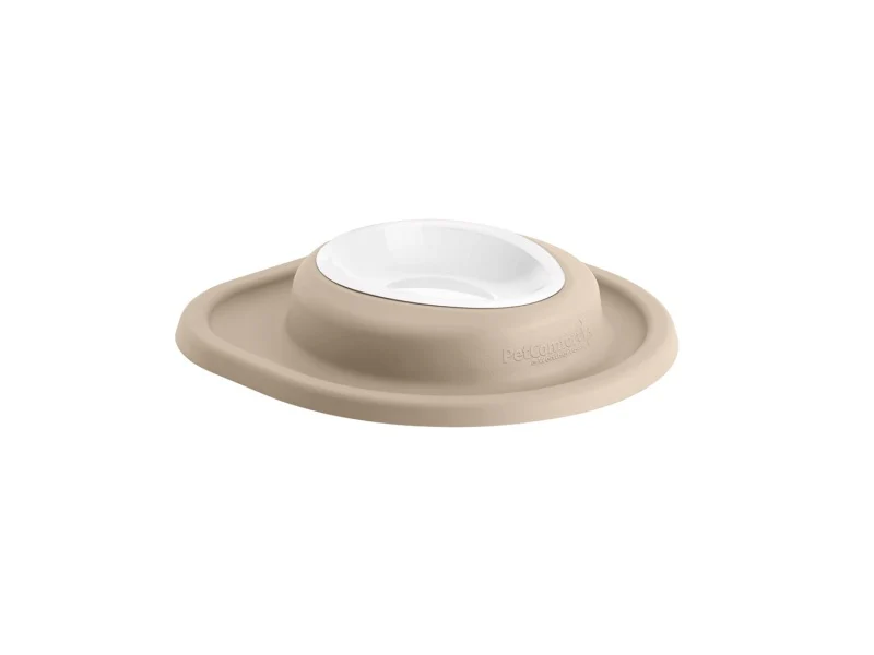 WeatherTech Pet Feeding System Single Low 8oz 1in. Poly Bowl - Tan
