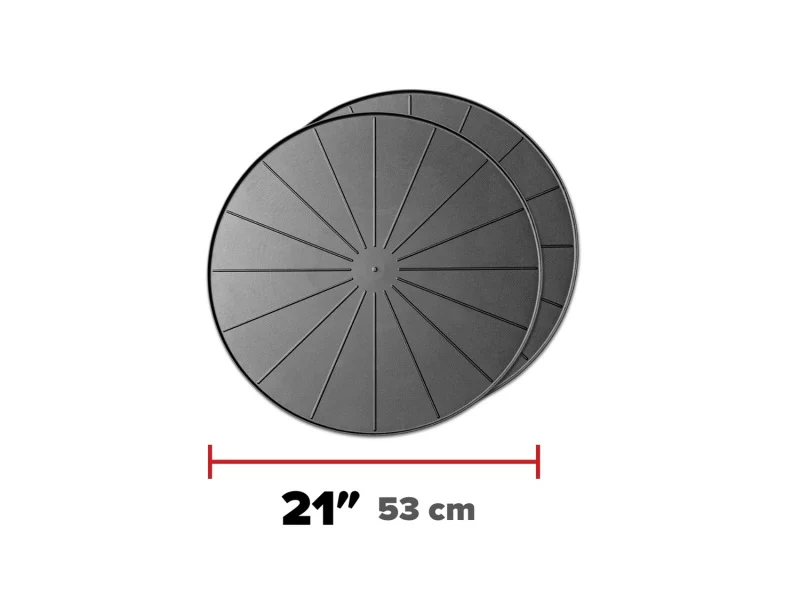 WeatherTech Project Mats 21in. Round - Black (2pc Set)
