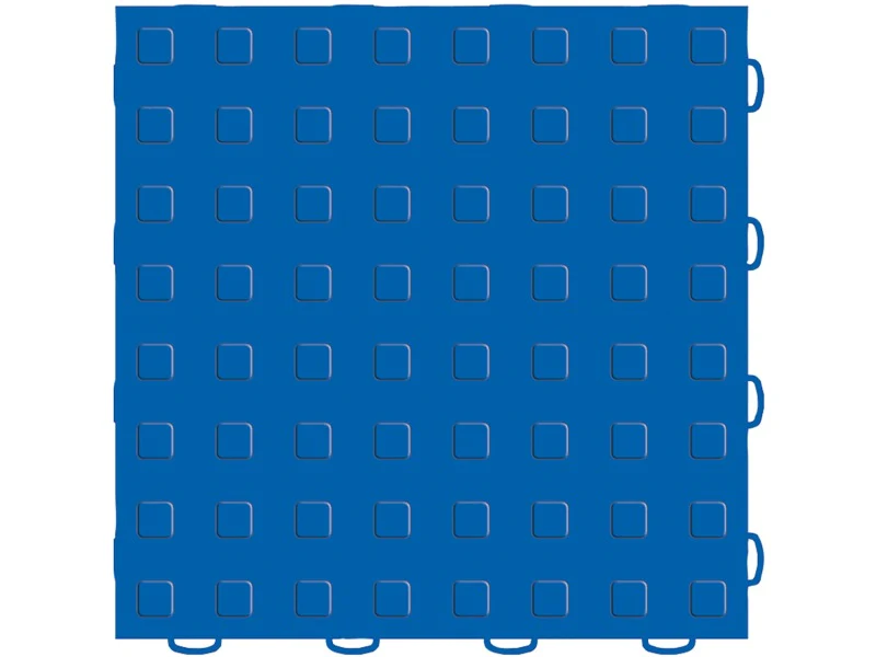 WeatherTech TechFloor 12in x 12in Solid Floor Tile w/ Raised Squares - Blue - Image 3