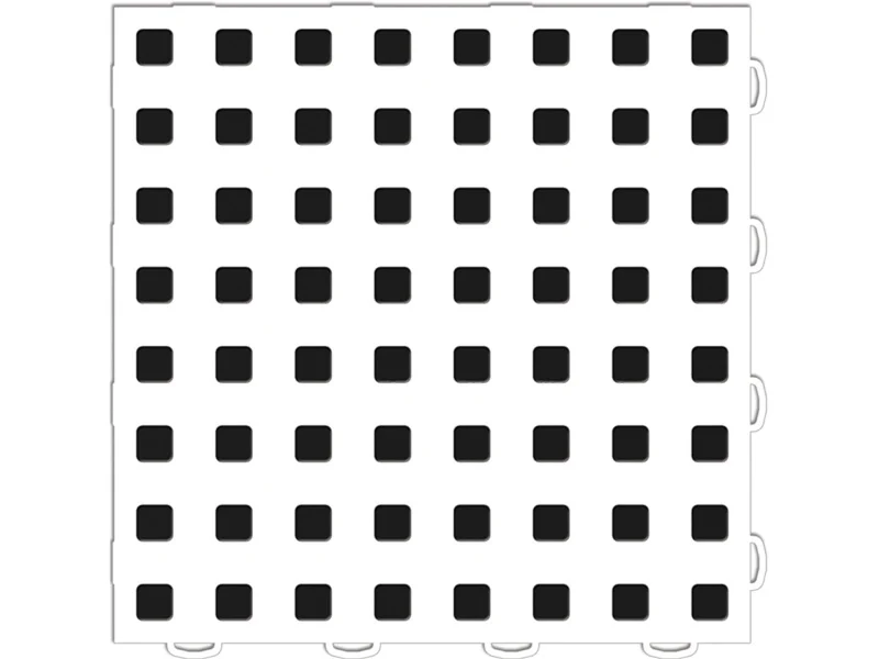 WeatherTech TechFloor - 12in X 12in Tiles - White/Black **Order in Qtys of 10 - Image 2