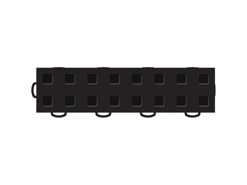 WeatherTech TechFloor - 2in X 12in Border(w/ Tabs) - Black **Order in Qtys of 10 - Image 2