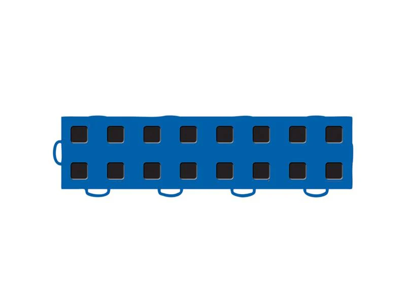 WeatherTech TechFloor - 3in x 12in Tiles(Left Loop) Blue/Black - Blue/Black - Image 2