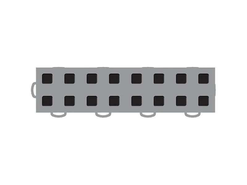 WeatherTech TechFloor - 3in X 12in Tiles(Left Loop) - Grey/Black **Order in Qtys of 10 - Image 3