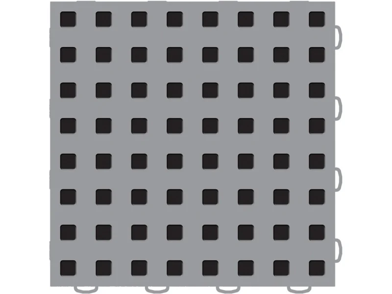WeatherTech TechFloor - 3in X 12in Tiles(Left Loop) - Grey/Black **Order in Qtys of 10 - Image 5