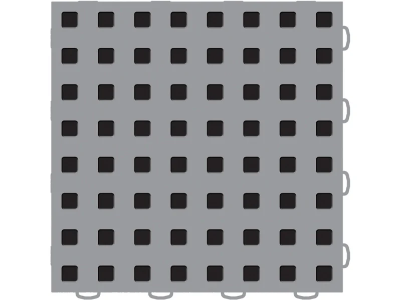 WeatherTech TechFloor - 3in X 12in Tiles(Left Loop) - Grey/Black **Order in Qtys of 10 - Image 6