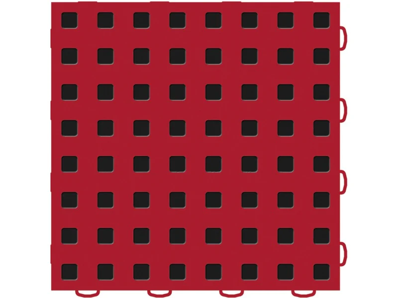 WeatherTech TechFloor - 3in X 12in Tiles(Left Loop) - Red/Black **Order in Qtys of 10 - Image 2