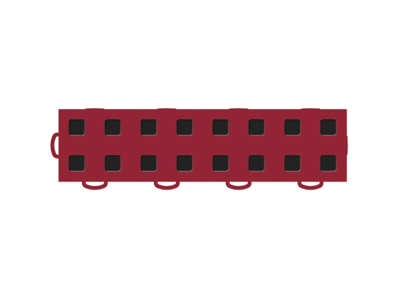 WeatherTech TechFloor - 3in X 12in Tiles(Left Loop) - Red/Black **Order in Qtys of 10 - Image 5