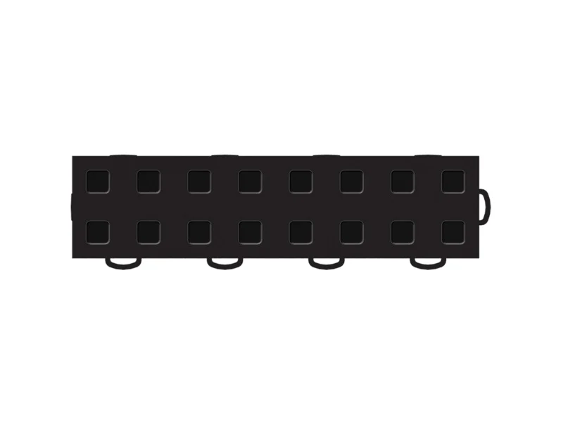 WeatherTech TechFloor - 3in X 12in Tiles(Right Loop) - Black/Black **Order in Qtys of 10