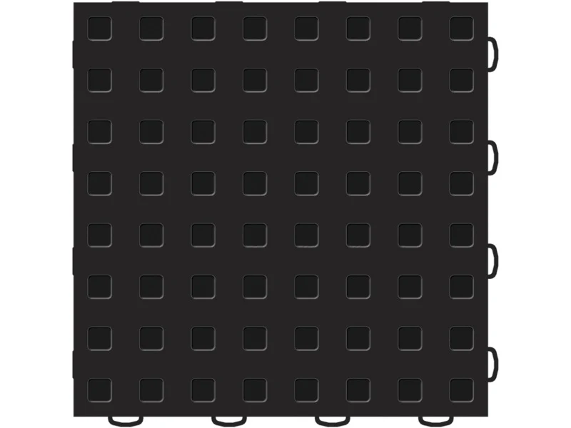 WeatherTech TechFloor - 3in X 12in Tiles(Right Loop) - Black/Black **Order in Qtys of 10 - Image 6