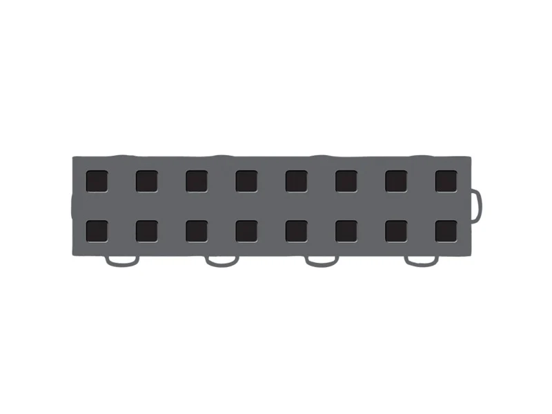 WeatherTech TechFloor - 3in x 12in Tiles(Right Loop) - Dark Grey/Black - Image 4