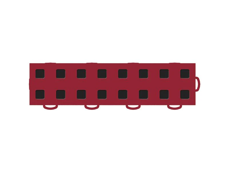 WeatherTech TechFloor - 3in X 12in Tiles(Right Loop) - Red/Black **Order in Qtys of 10 - Image 4