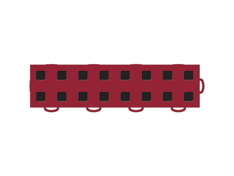 WeatherTech TechFloor - 3in X 12in Tiles(Right Loop) - Red/Black **Order in Qtys of 10 - Image 6