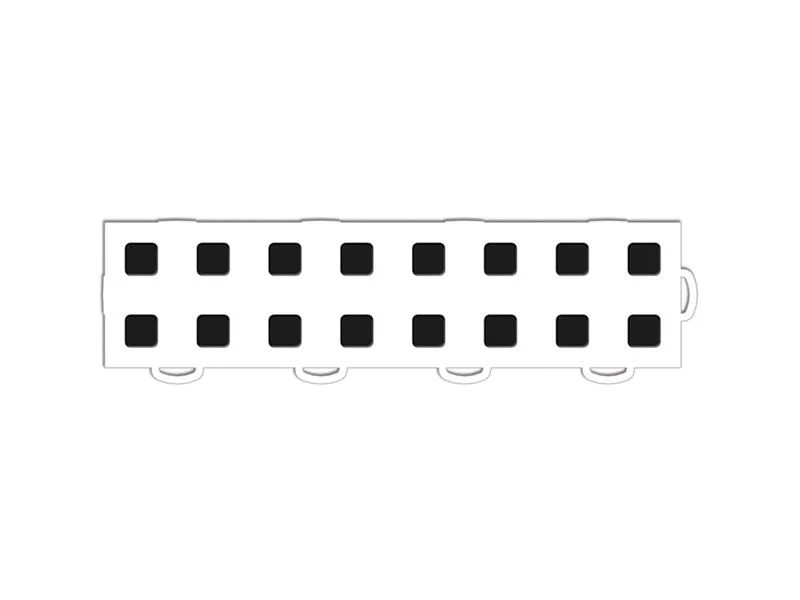 WeatherTech TechFloor - 3in X 12in Tiles(Right Loop) - White/Black **Order in Qtys of 10 - Image 2