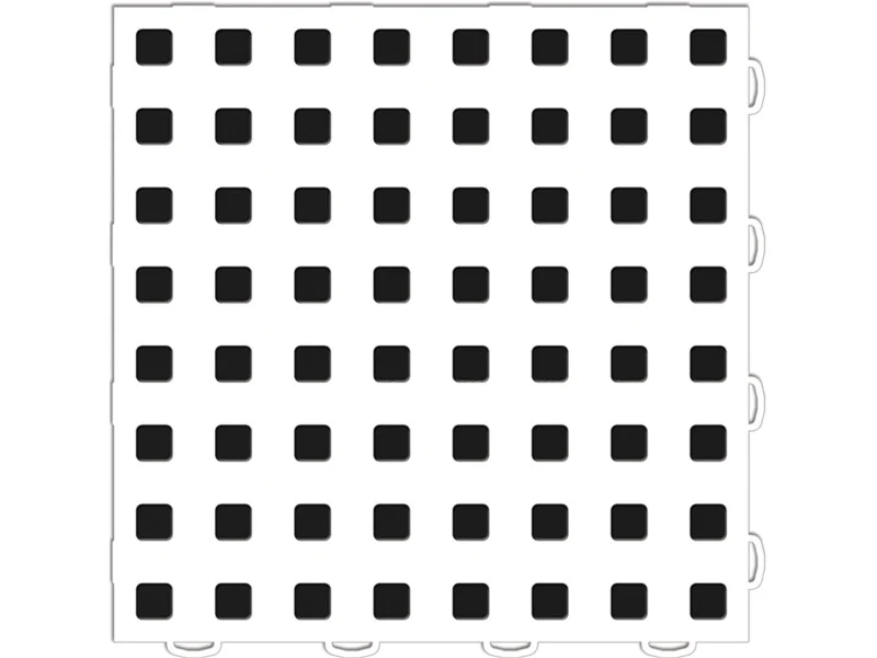 WeatherTech TechFloor - 3in X 12in Tiles(Right Loop) - White/Black **Order in Qtys of 10 - Image 5