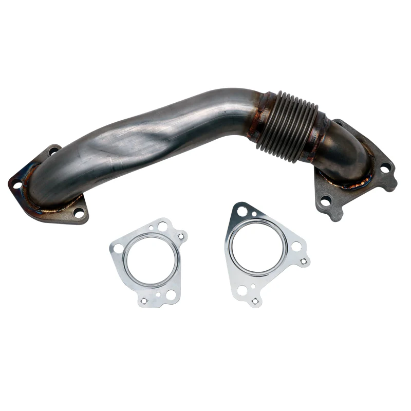 Wehrli 01-04 Chevrolet 6.6L Duramax LB7 2in Stainless Pass. Side Up Pipe w/Gaskets (Single Turbo) - Image 2