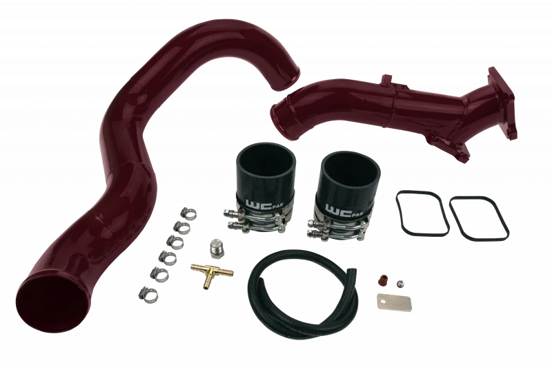 Wehrli 01-04 Chevrolet 6.6L LB7 Duramax 3in Y-Bridge Kit - CAT Yellow - Image 2