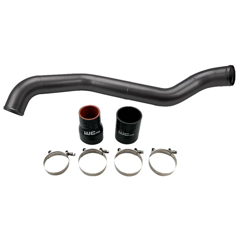 Wehrli 01-04 Chevrolet 6.6L LB7 Duramax Driver Side 3in Intercooler Pipe - Bronze Chrome - Image 2
