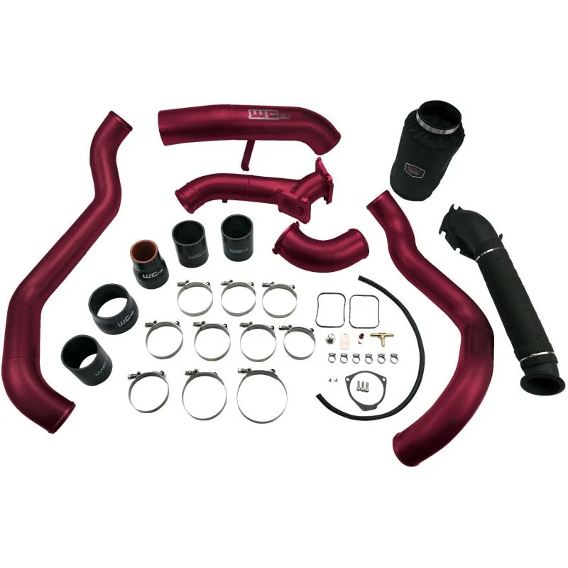 Wehrli 01-04 Chevrolet 6.6L LB7 Duramax High Flow Intake Bundle Kit - WCFab Red - Image 3