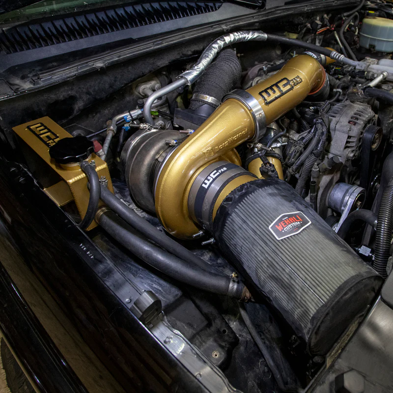Wehrli 01-04 Chevrolet 6.6L LB7 Duramax S400 Twin Turbo Kit (No Turbo) - Candy Teal - Image 3
