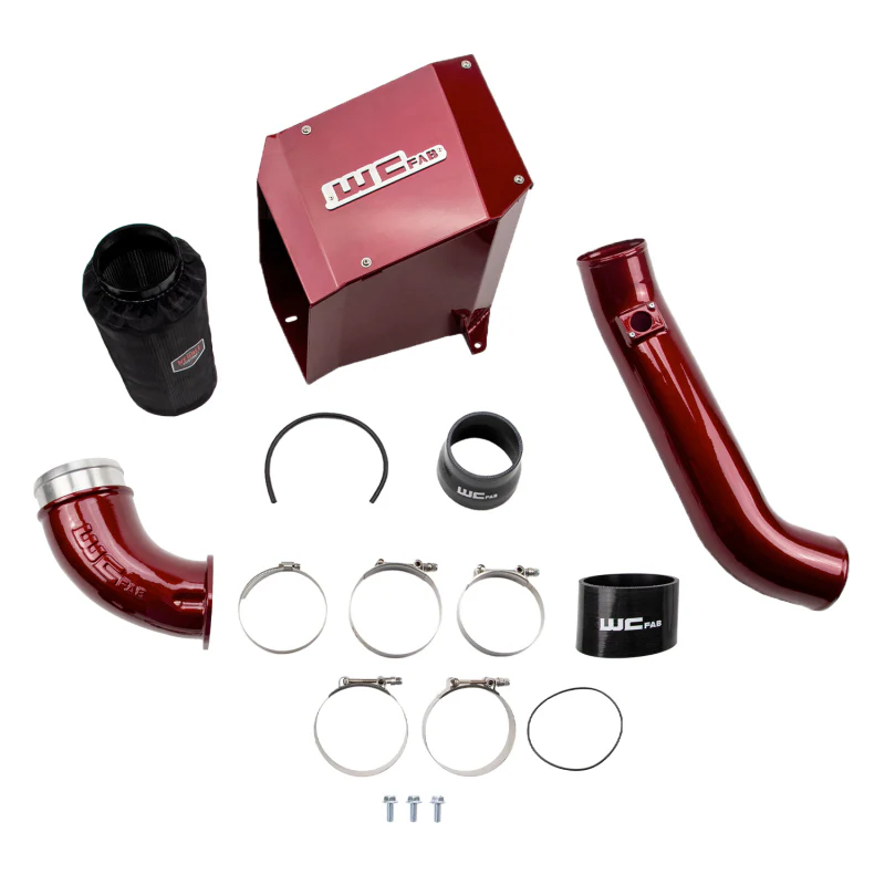 Wehrli 01-04 Duramax LB7 4in Intake Kit with Air Box Stage 2 - WCFab Grey