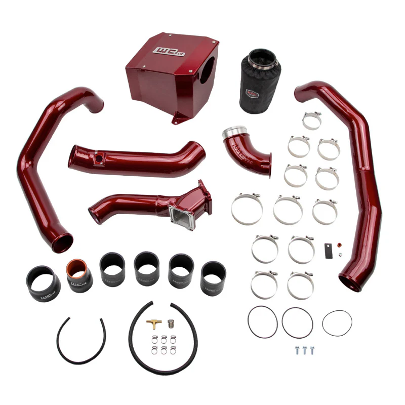 Wehrli 01-04 Duramax LB7 Stage 2 High Flow Intake Bundle Kit - WCFab Red