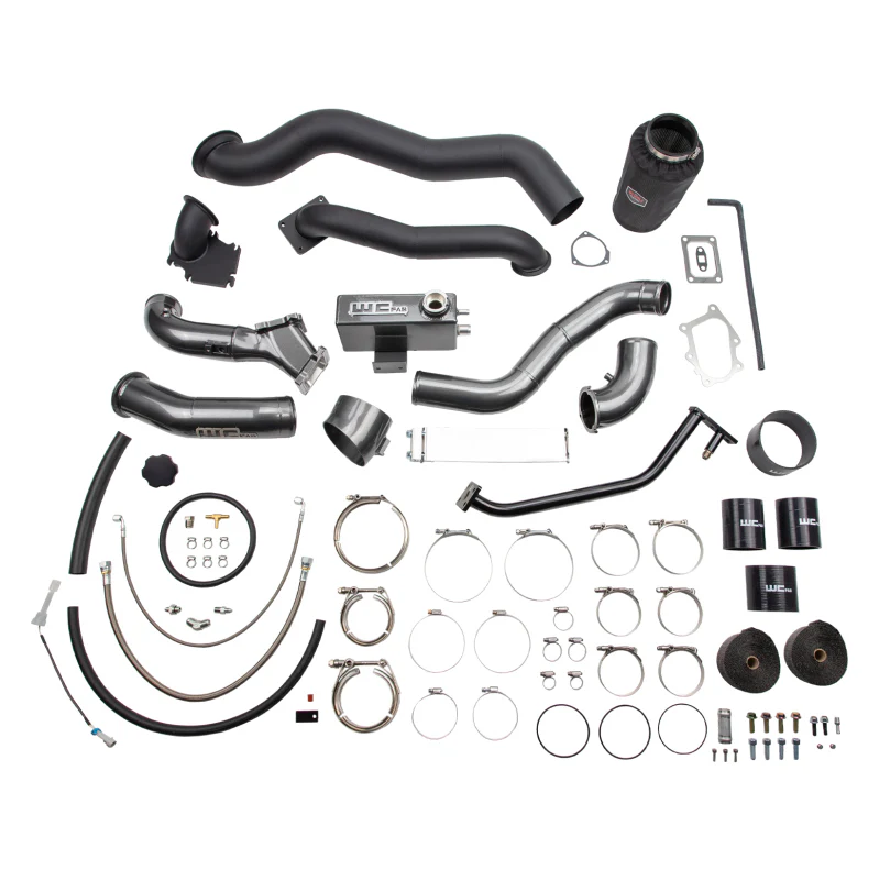 Wehrli 01-04 Duramax LB7 Twin Turbo Kit S400/Stock - Semi-Gloss Black - Image 3
