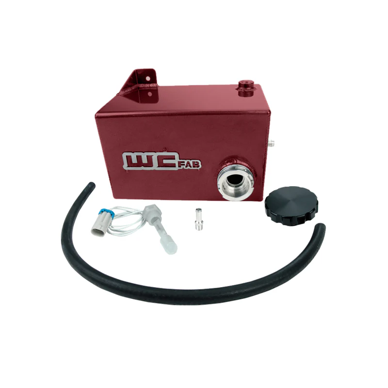 Wehrli 01-07 Chevrolet 6.6L LB7/LLY/LBZ Duramax OEM Placement Coolant Tank Kit - WCFab Red - Image 2