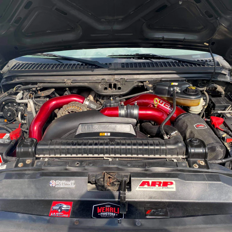 Wehrli 03-07 Ford 6.0L Powerstroke 4in Intake Kit - Bengal Blue - Image 5