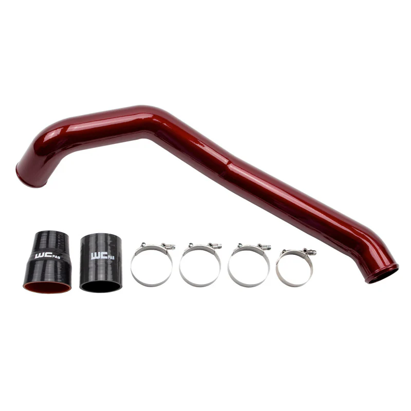 Wehrli 04.5-10 Chevrolet 6.6L LLY/LBZ/LMM Duramax Driver Side 3in Intercooler Pipe - Chevy Orange - Image 4