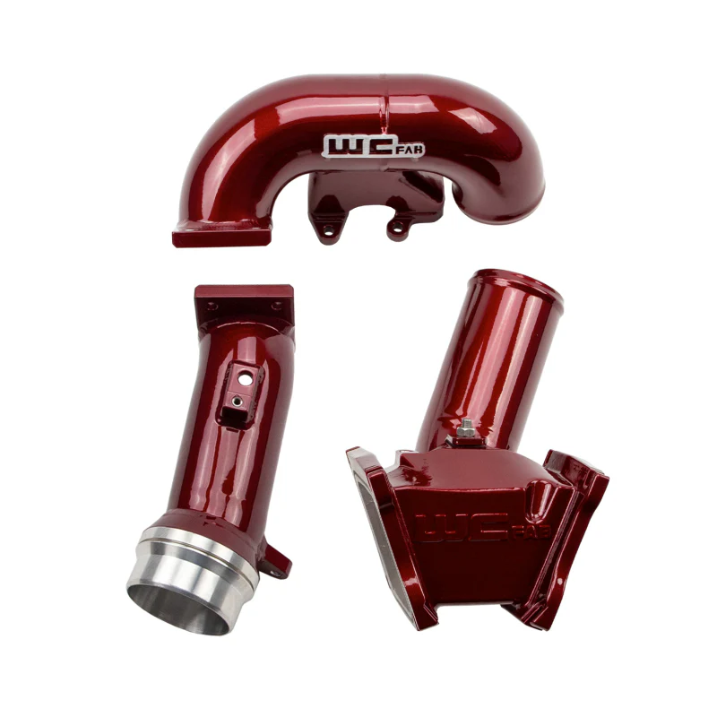 Wehrli 06-07 Chevrolet Duramax LBZ 3in. Y-Bridge Kit - WCFab Red - Image 6